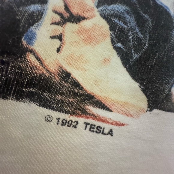 VINTAGE TESLA 1992 PSYCHOTIC TOUR SHIRT - Picture 6 of 7